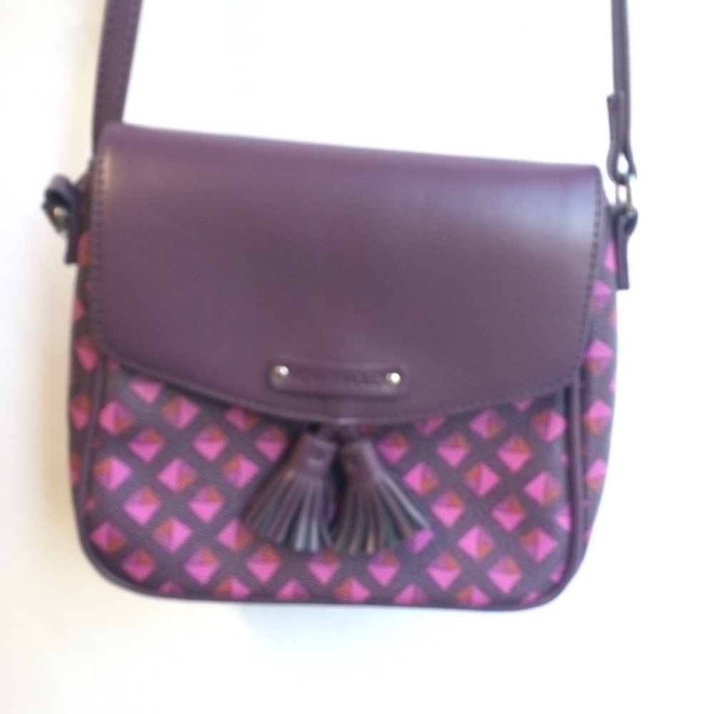Vera Bradley Purse Plum Crossbody with Tassels